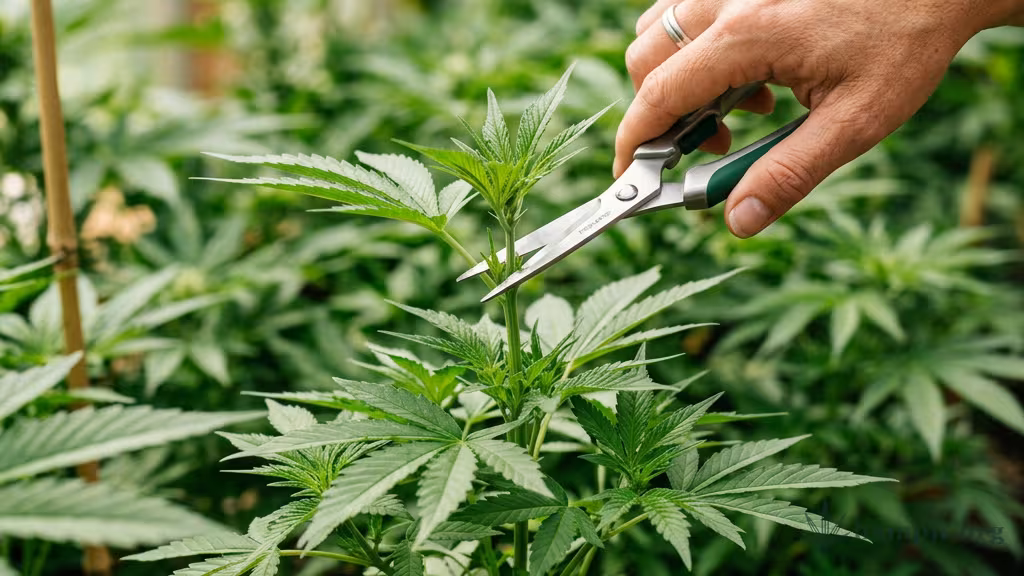 Cannabis beschneiden: Topping, LST & Co. einfach erklärt