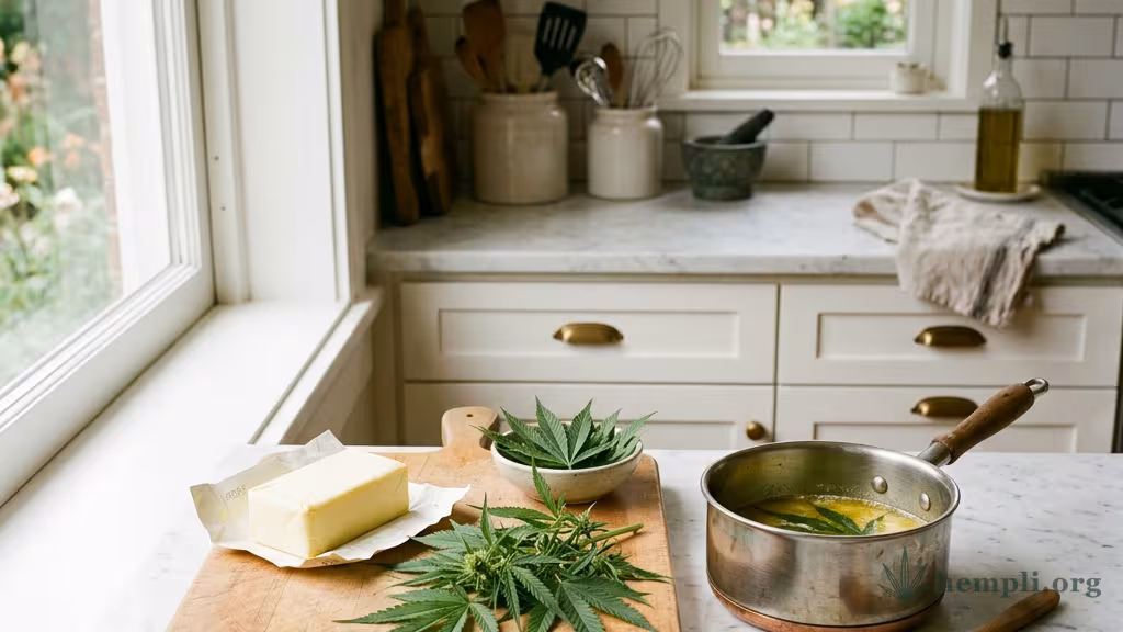 Cannabutter herstellen: Anleitung & Dosierung